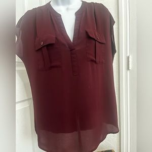 WOMENS INC Silk short sleeve top